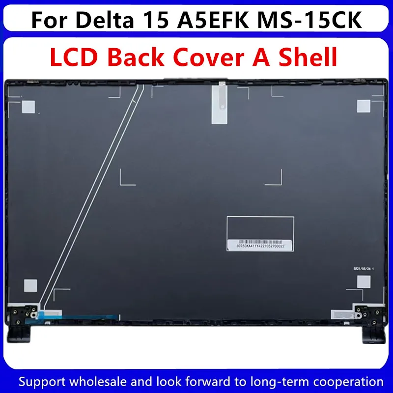 Tampa Traseira Lcd para Laptops Case Traseiro Dobradiças da Moldura Frontal Novo Ms15ck Msi Delta 15 A5efk Ms-15ck 3075cka411y42 - Imagem 3