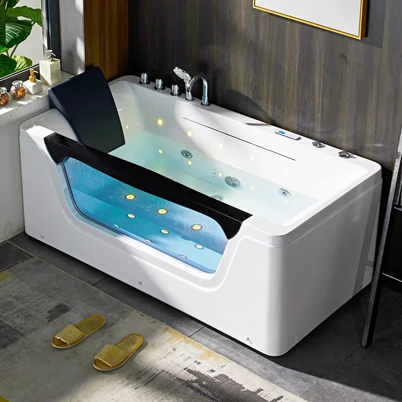 Bathtub home adult intelligent constant temperature heating massage magic bubble taste high-end new bath waterfall bath 2