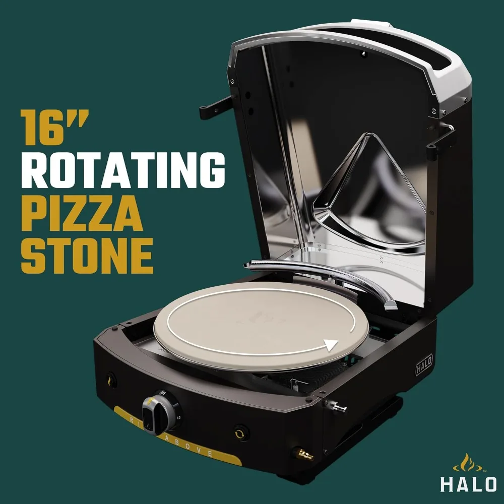 Versa 16 Propane Gas Outdoor Pizza Oven with Rotating Cooking Stone Portable Appliance for all Outdoor Kitchens