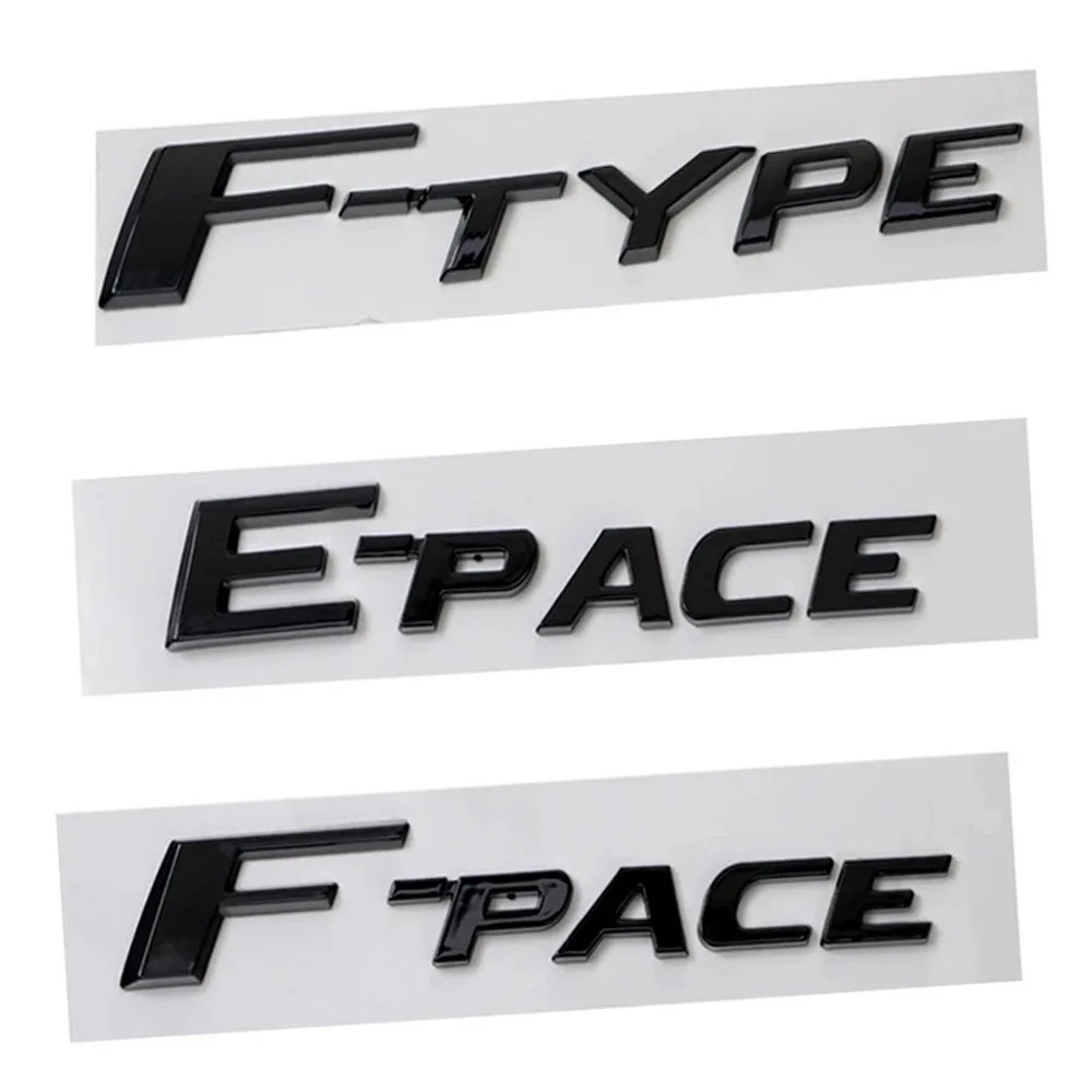 Per Jaguar F Sticker F-Type F-Pace E-Pace Logo Adesivi Laterali Parafango Per Auto Adesivi Per Lettere Accessori Automobilistici