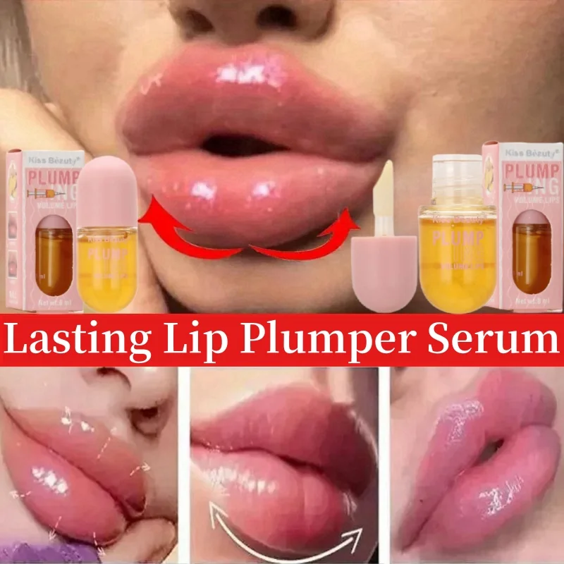 

Long Lasting Lip Plumper Oil Instant Lip Sleeping Mask Lip Serum Collagen Lips Volume Increases Lip Oil Gloss Sexy Cosmetic