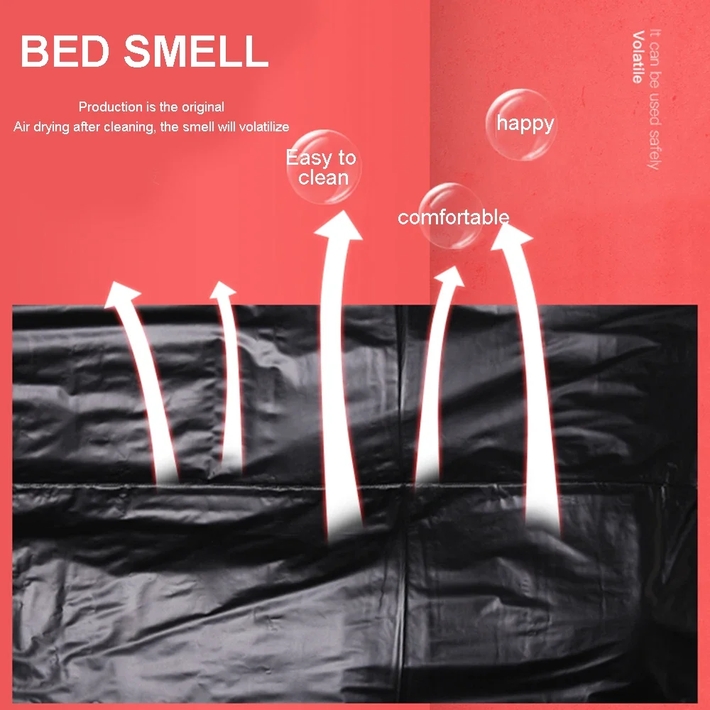 BDSM Sex Product Black Waterproof Bedding Sheet Fetish Bed Sheet Sex Adult Game SexToys for Couple Flirt Bed Passion Tool