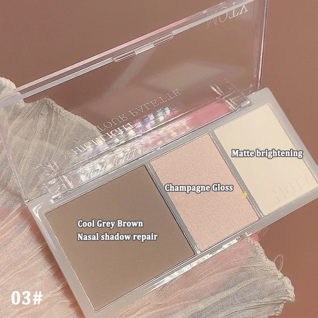 3-Color Bronzer Contouring Palette Image 14