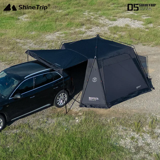 ShineTrip05 Series Oversized Quick Build Waterproof Silver Coated Canopy Sunproof Camping Auto Dome 6