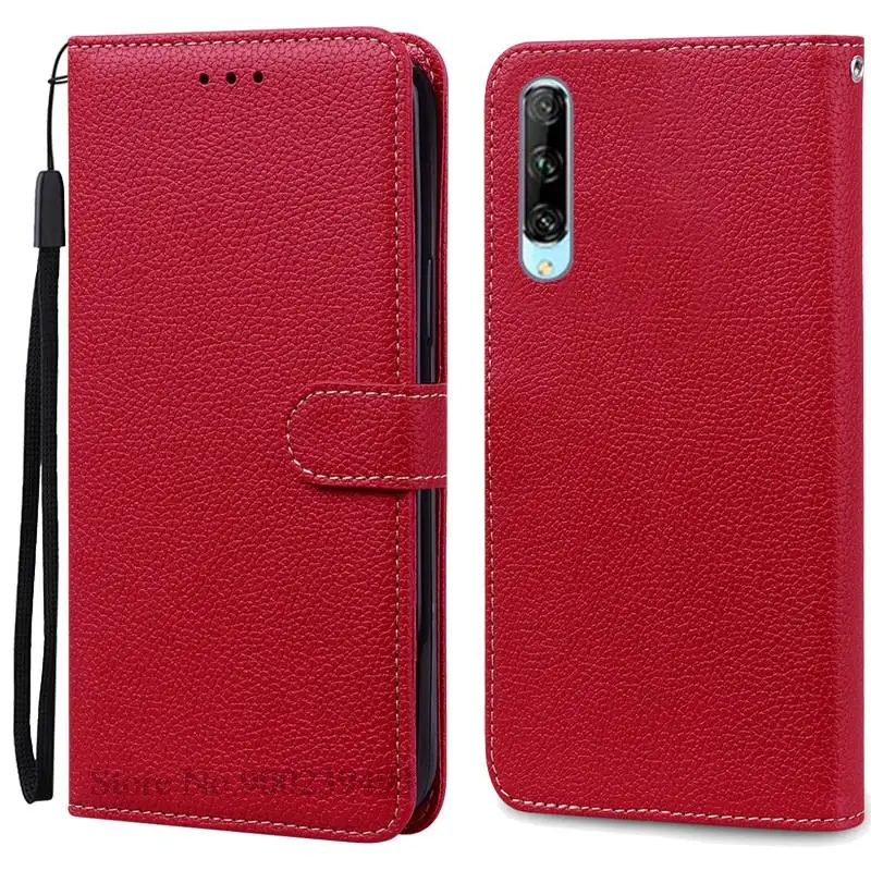 Huawei P Smart Pro Soft Silicone Wallet Flip Phone Cover