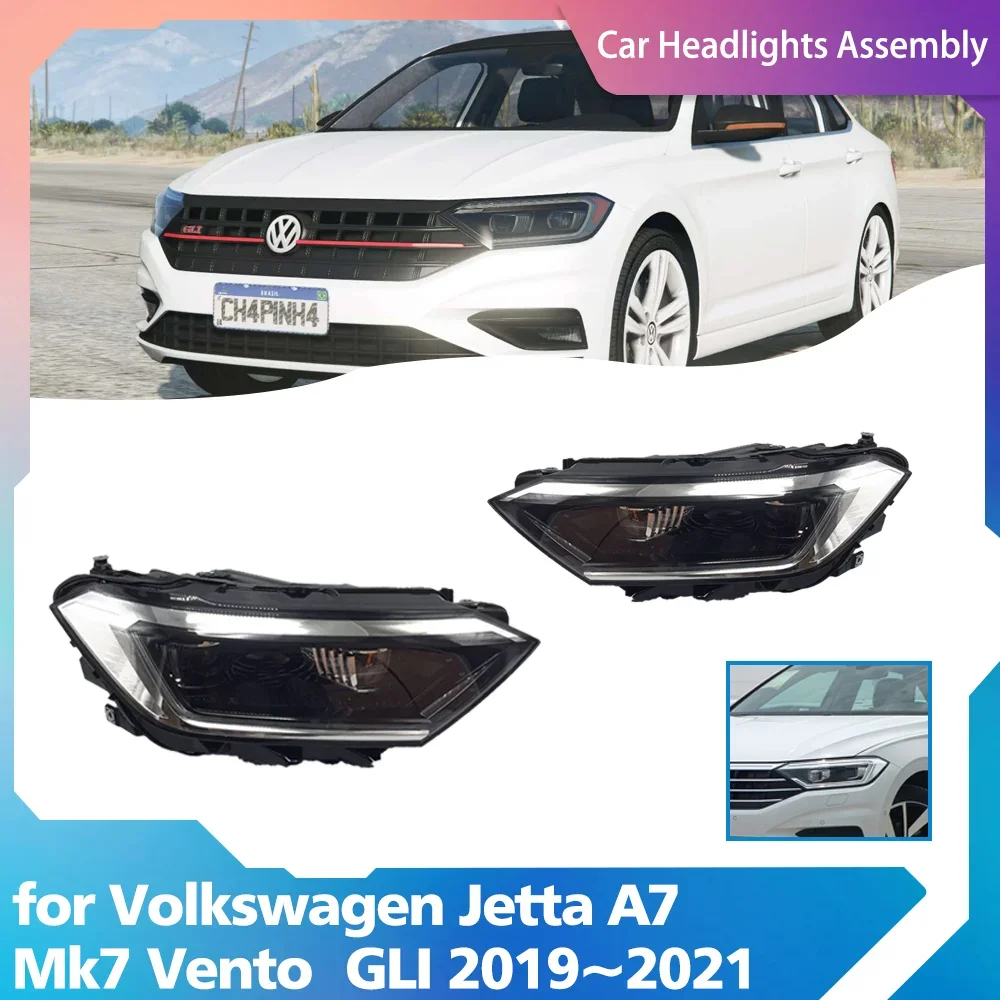 CarHeadlightsAssemblyforVolkswagenVWJettaA7Mk7VentoGLI2019