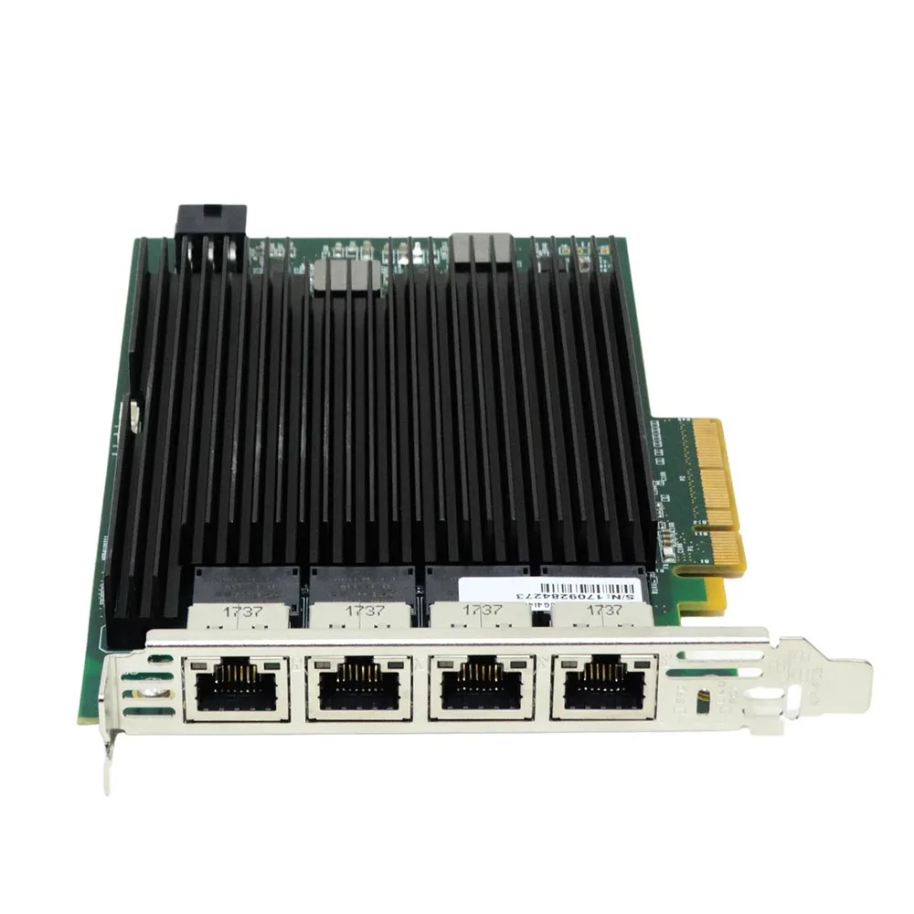 SiIicom PE310G4I40EU-T PE310G4I40EU X540-T4 디스크리스 작동을 지원하는 4포트 10기가비트 이더넷 카드용 01KM586