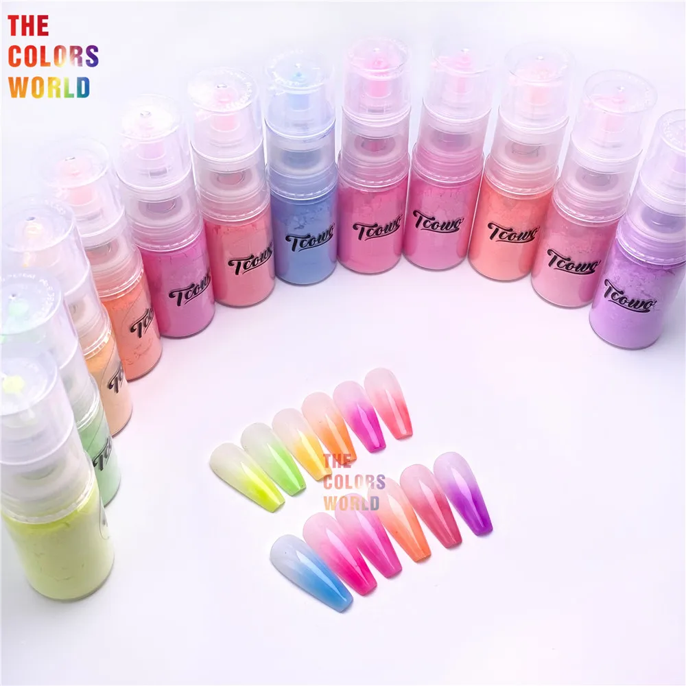 TCT-895 Pastel Neon Powder Gradient Ombre Spray Bottle Hair Body Glitter Spray for Prom Parties And Events glitter spray