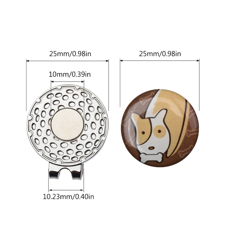 Golf Ball Marker with Magnetic Hat Clip Funny Great Golf Gifts Accessories Set Men Women Fun Gift for Lover 24BD