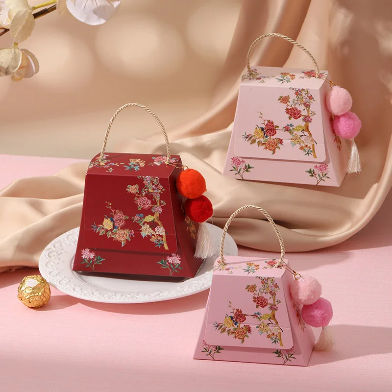 

20 шт./партия, картонная трапециевидная коробка для конфет