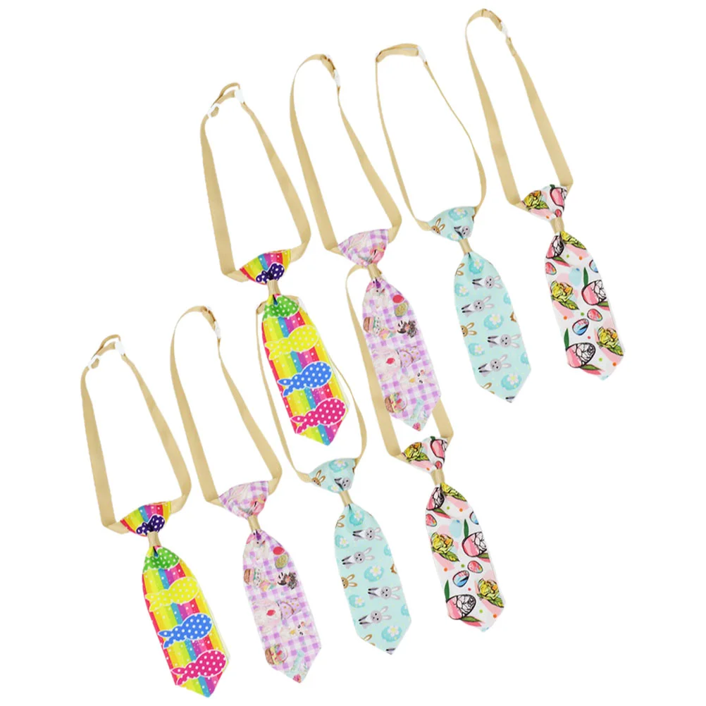

8 Pcs Pet Ornaments Accessory Egg Fushion Tie Decor Dog Easter for Cats Accessories