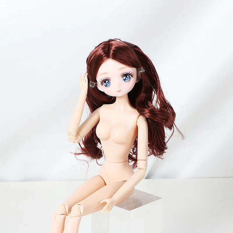 1/6 BJD Doll 1/12 16cm 30cm Doll Make-up 3D Eyes Long Hair Body Beautiful Princess Baby Girl 12 Inch Doll DIY Toy for Girls Gift