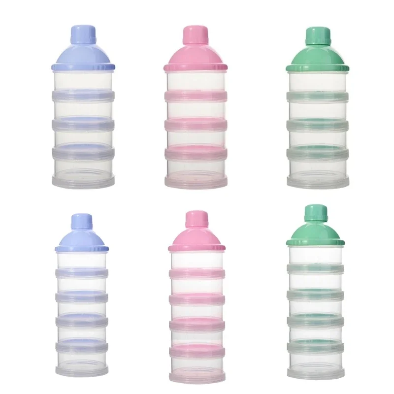 4 Layer/5 Layer Baby Container Milk Powder Storage Bottle Dispenser Travel Essential Portable Easy Carry