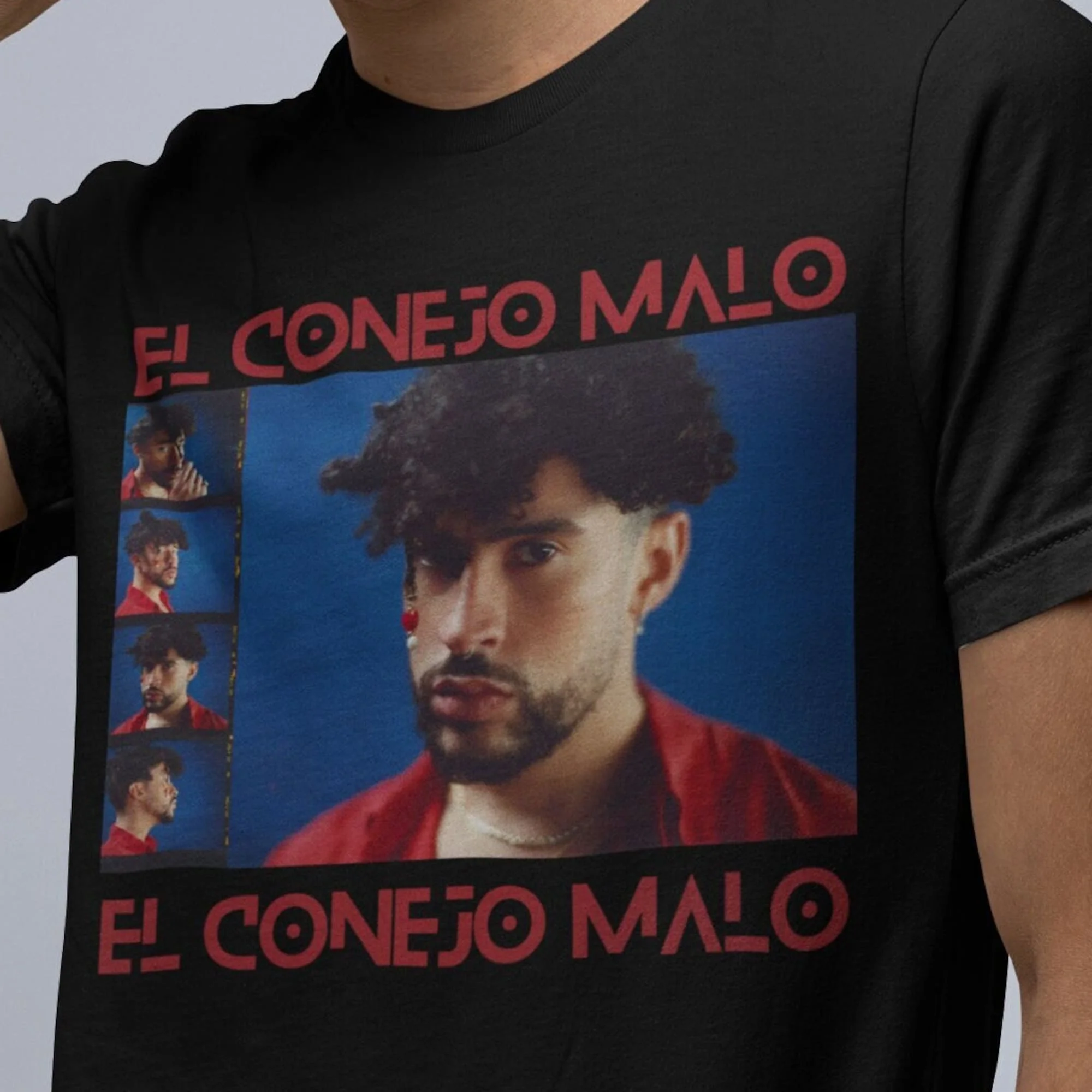 Bad Bunny Conejo Alo T Shirt Reggaeton Rapper Rap Un Verano Sin Ti Maniche Lunghe O Corte