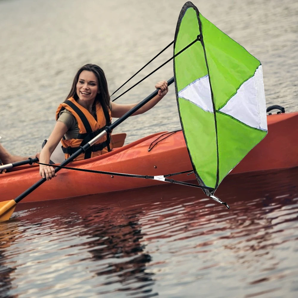 Kayak Boat Wind Sail Portable PVC Folding Paddle Board Canoe Downwind Sails 