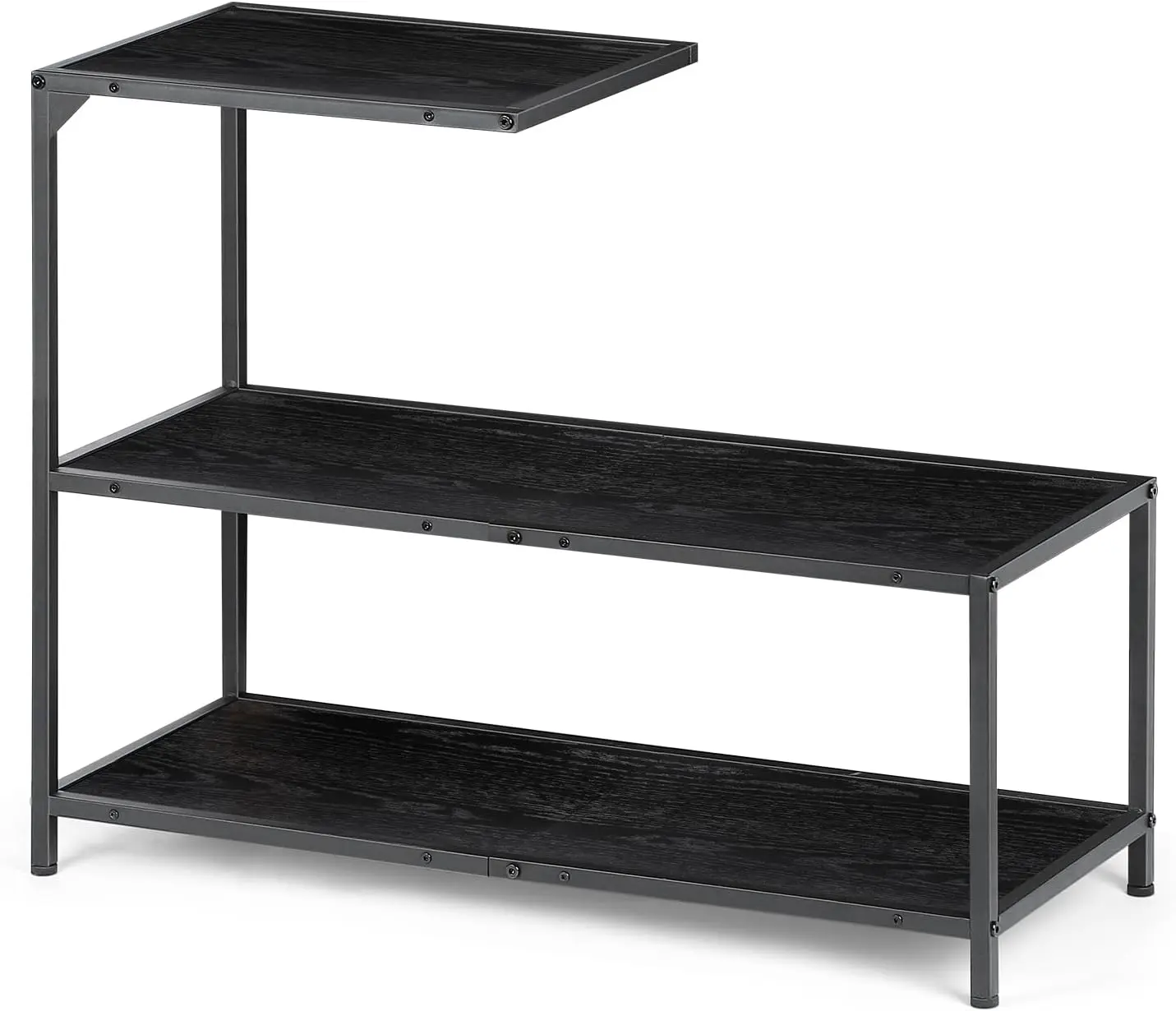 Melos coffee table, metal frame three-layer narrow edge table, sofa bedside table, with decorative ladder frame 2