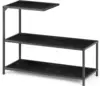 Melos coffee table, metal frame three-layer narrow edge table, sofa bedside table, with decorative ladder frame 2