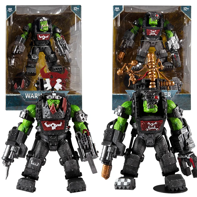 Mcfarlane Toys Warhammer 40,000 Giochi Ork Meganob Con Shoota Ork Big Mek 10 Pollici Figura Mobile Figurina Regalo A Mano