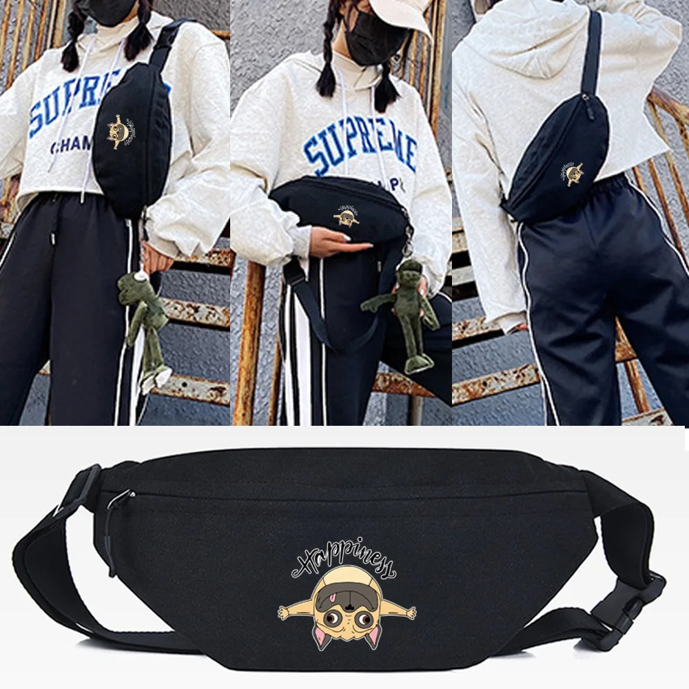 

Waist Bag 2023 New Lying Dog Print Sport Sundries Bag Running Multipurpose Travel Unisex Chest Fanny Pack Crossbody Shoulder Bag