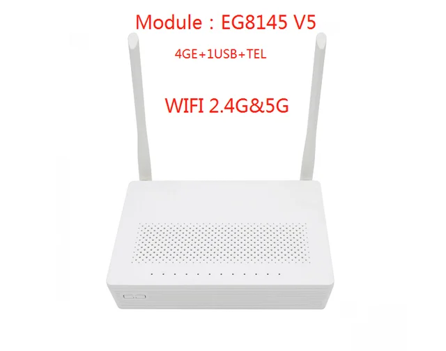 El equipo de fibra óptica Gpon Ont EG8145V5 de doble banda WiFi