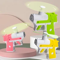 Fun decompression small fan carrot gun, mini creative manual portable handheld fan toy, decompression toy gun 1