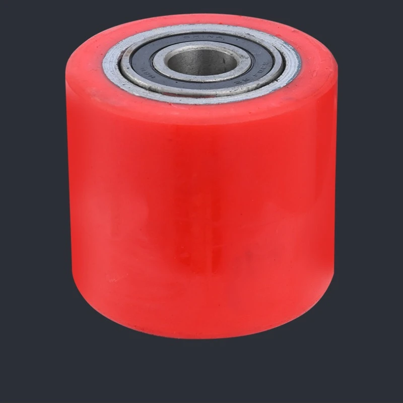 Hydraulic Pallet Truck Wheels Hand Pallet Truck Wheel 80x60mm PU with Bearings 6204 Transpalette