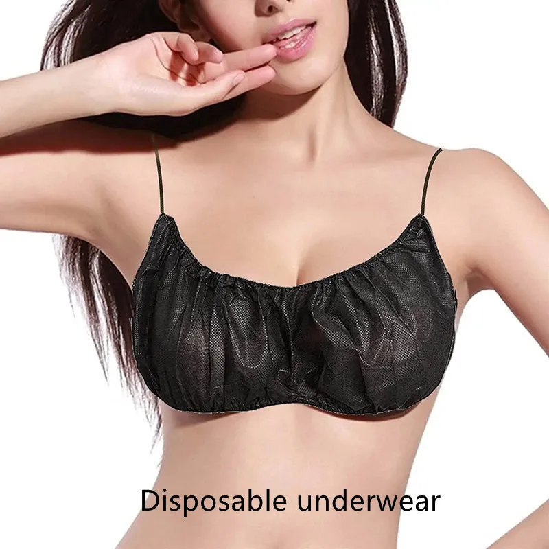 Disposable Bra Ladies Non Woven Bra Beauty Salon Sweat Sauna Business Travel Hotel Sterile Lingerie Bra professional wear small suit fashion pants suit ladies temperament business formal wear beauty salon work clothes spring and au