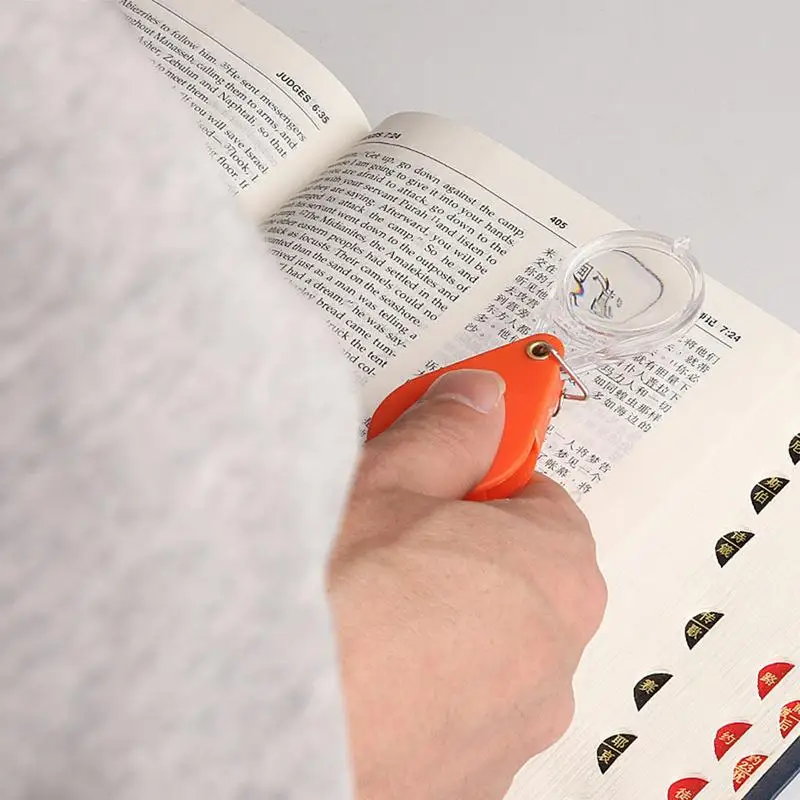 Portable Folding Key Ring Magnifier with Chain