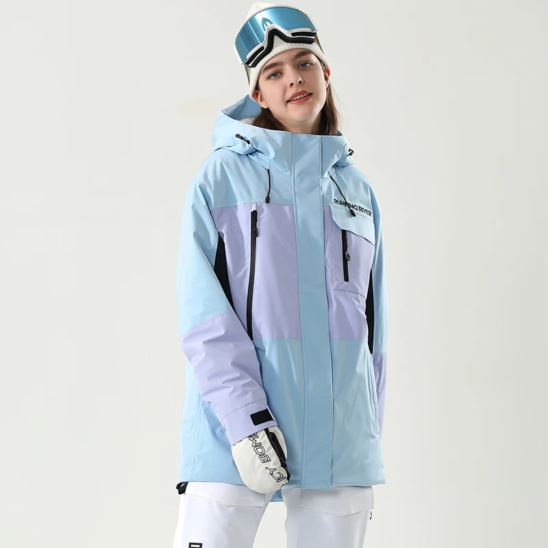 RUNNING RIVER Brand Men Snowboarding Hoodie High Quality Hooded outdoor Sports ski women Snowboard Jacket ripstop4411