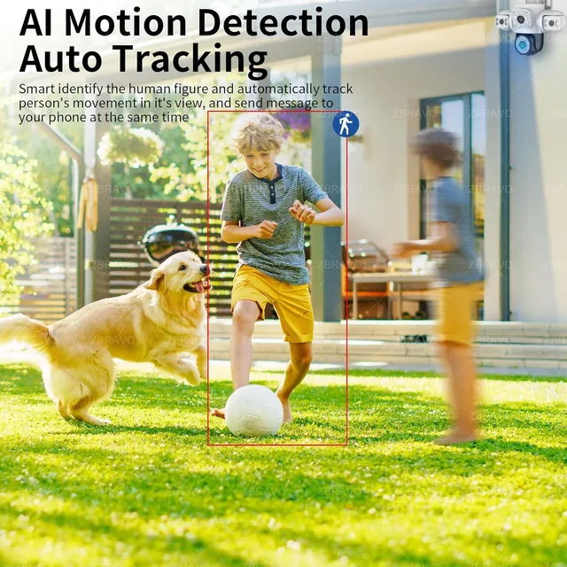 Yoosee 6K 12MP 3 Lens 3 Screens WiFi PTZ IP Camera Outdoor AI Detection Loop Recording Motion Alarm CCTV Smart Home Security 3