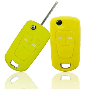 Custodia per chiave in Silicone custodia per chiave adatta per Vauxhall per Opel Corsa Astra per Opel Vectra Signum 2 pulsanti custodia protettiva per chiave