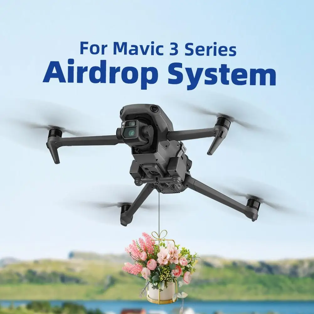 Airdrop Thrower System For DJI Mavic 3/Mavic 3 Pro/Mavic 3 Classic Drone Fishing Bait Wedding Gift Deliver Accessory