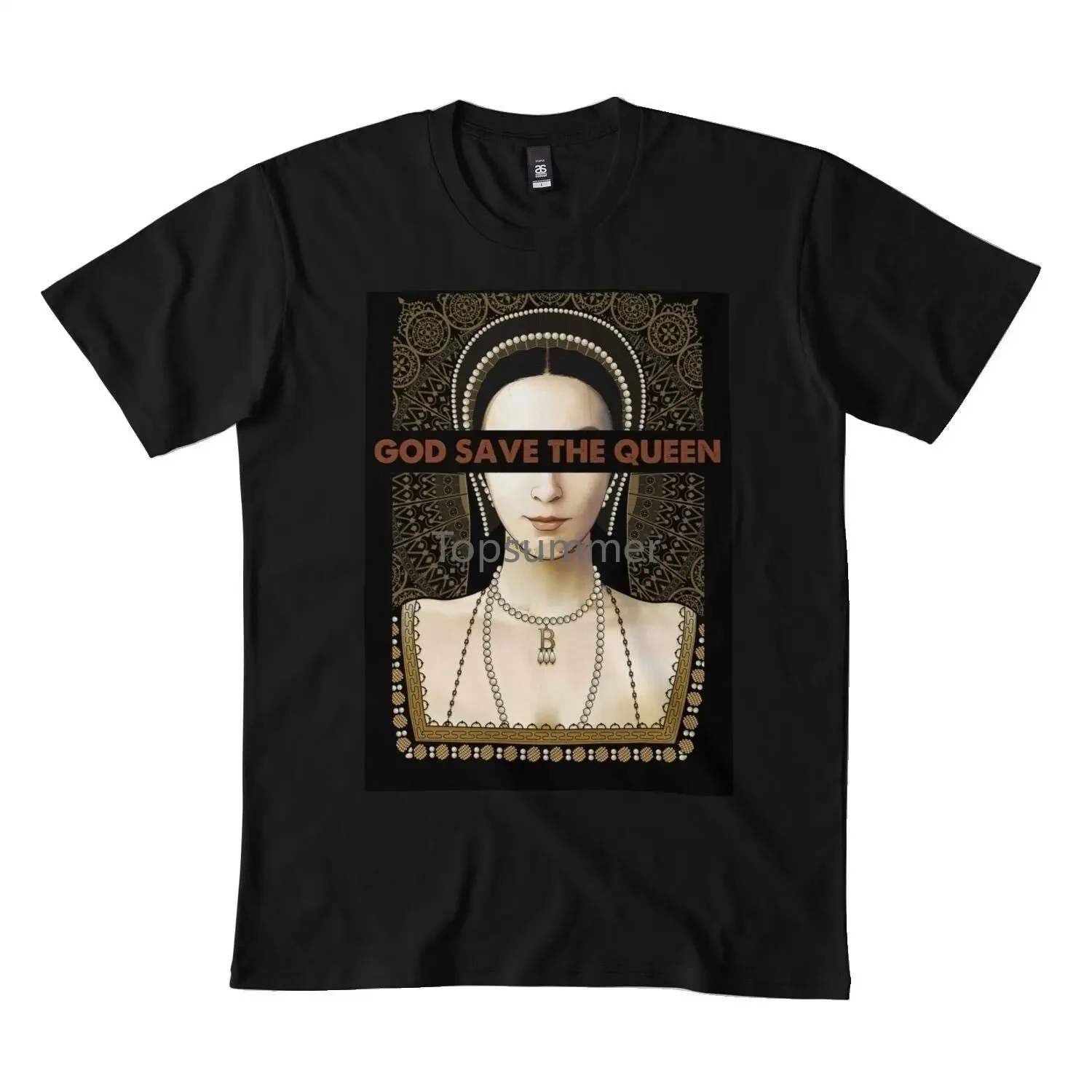 Anne Boleyn God Save The Queen Classic Dmn T-Shirt For Men T-Shirt For Women Hoodie Black