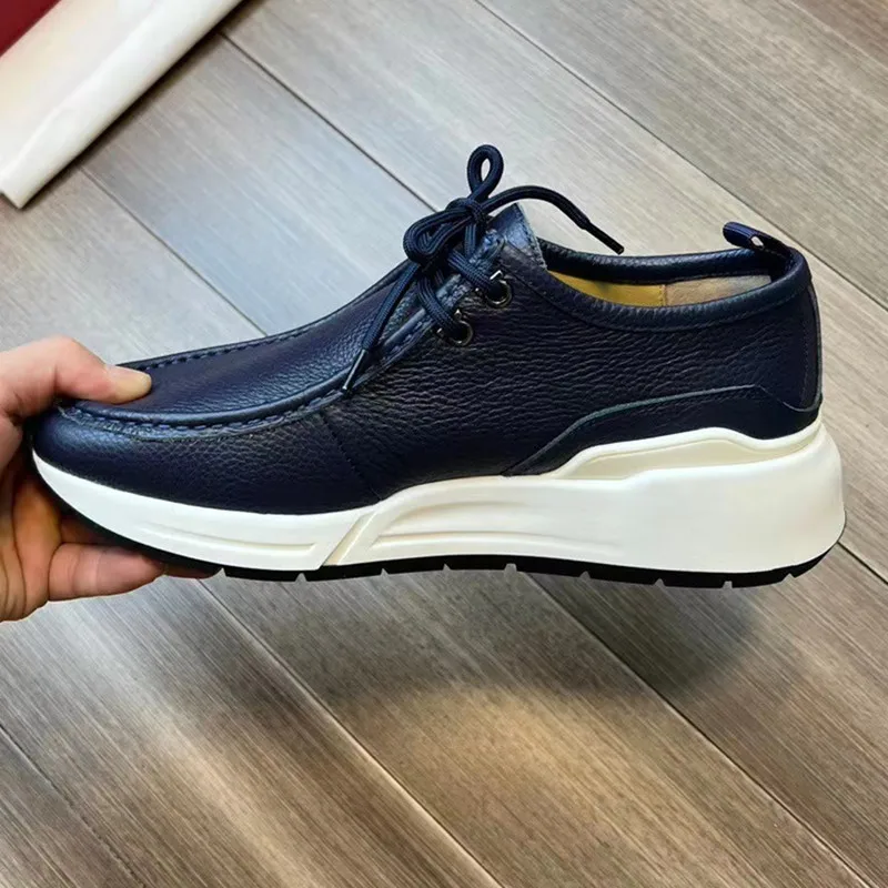 

Luxury Designer Brand Genuine Leather 2023 New Fashion All-match Men's Fashion Casual sneaker
