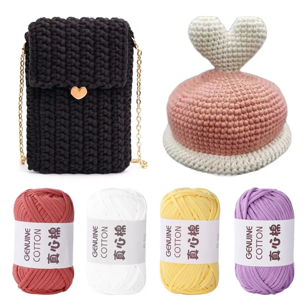 50g Cotton Yarn Beginner Crochet Yarn Easy To Use Cotton Yarn for Hand Knitting Weaving DIY Scarves Blankets Hat Clothes 3