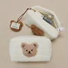 Portable Cute Bear Baby Toiletry Bag Make Up Cosmetic Bags Diaper Pouch Baby Items Organizer Reusable Cotton Cluth Bag for Mommy 1