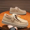 New Fashion Suede Leather Loafers Men Slip-on Casual Shoes For Men Designer Men's Driving Shoes Comfortable Leisure Shoes Board