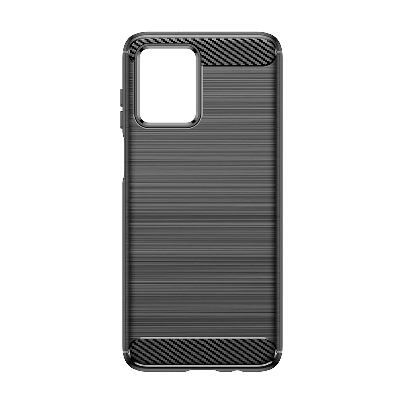 Sleek Carbon Fiber Silicone Back Cover