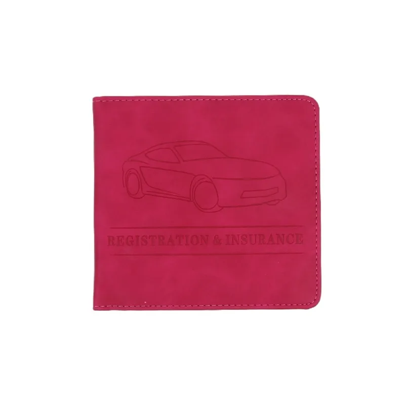 Samsill Porta Documenti Auto Per Vano Portaoggetti – 2 Pezzi – Organizer Con Tasche Trasparenti Per Assicurazione E Registrazione – Nero - 3