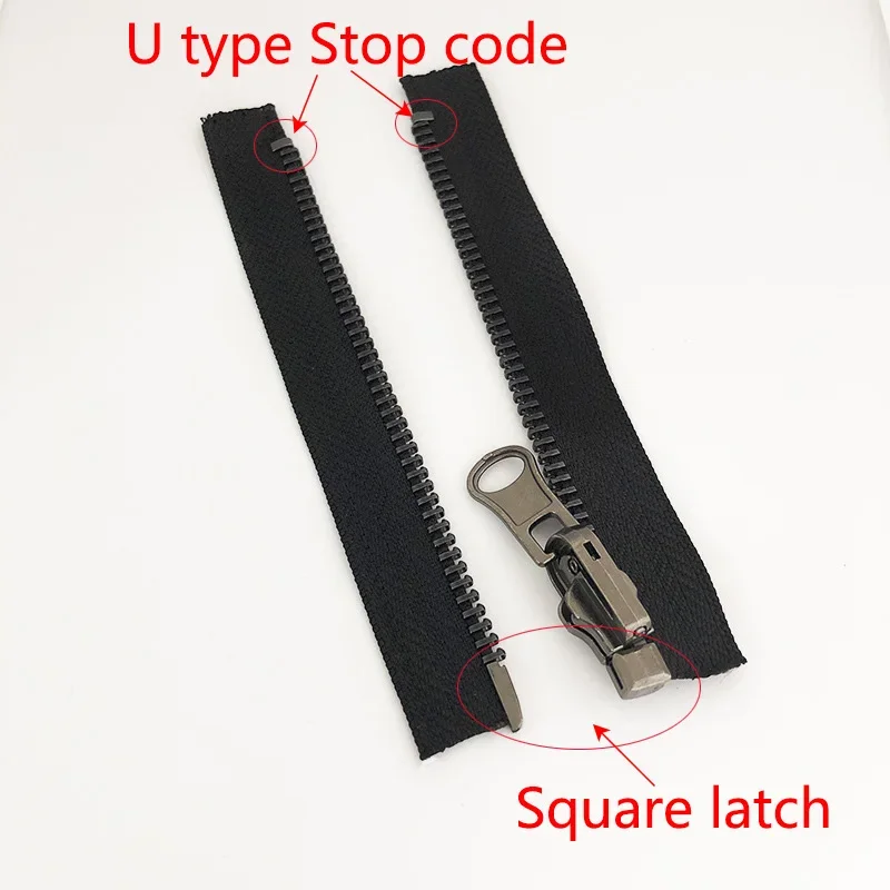 Meetee 1set 3# 5# 8# Nylon Resin Metal Zipper Stopper Open-end Zippers Slider Socket Repair Insert Box Set Tool Replacement Kits