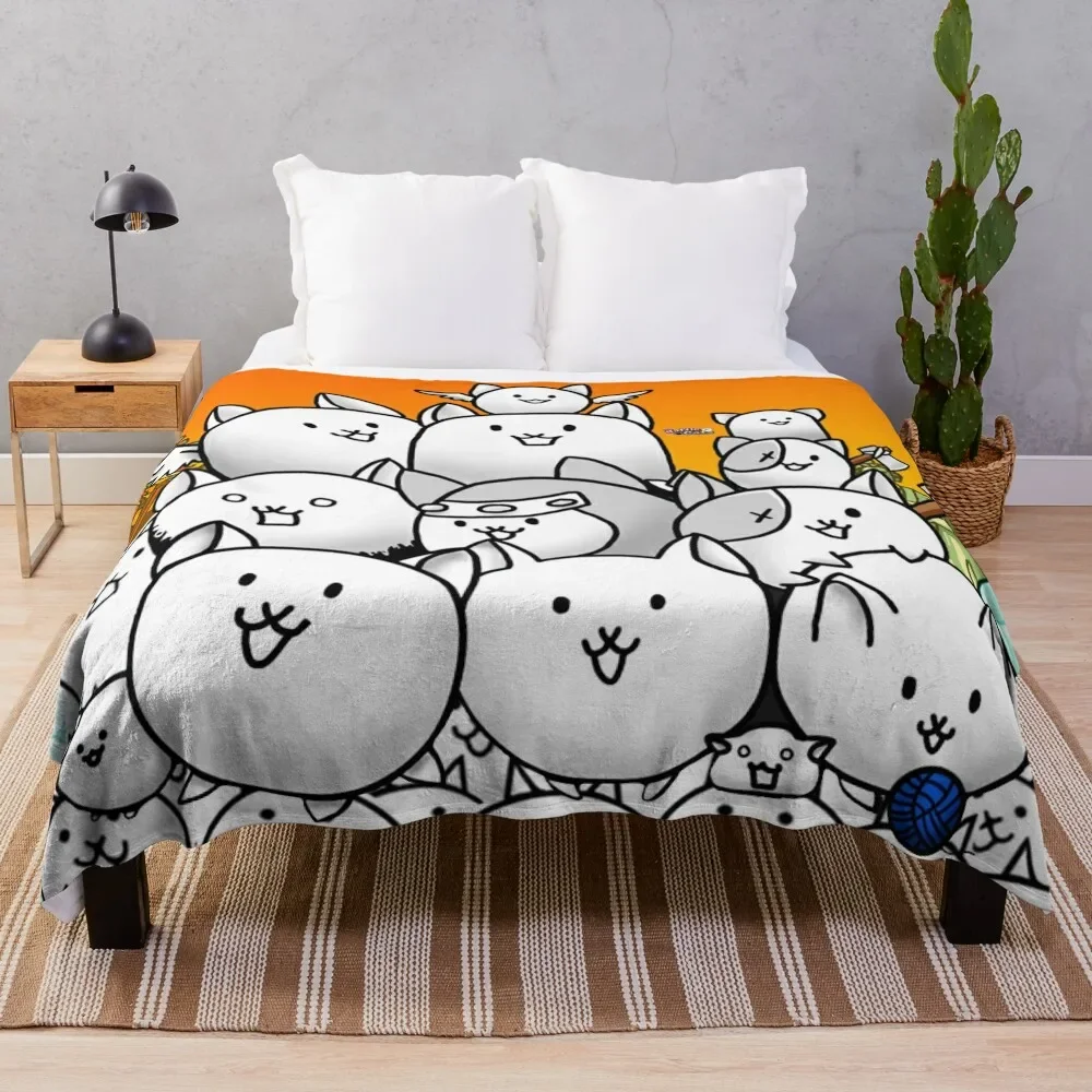 Battle Cats Coperta Da Tiro Coperte Carine Ponderate