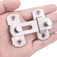 Sliding Barn Door Latch for Locking Sliding 90 Degree Right Angle Door Lock Gate Bolt Wine Cabinet Closet Window Door Lock Plug 2
