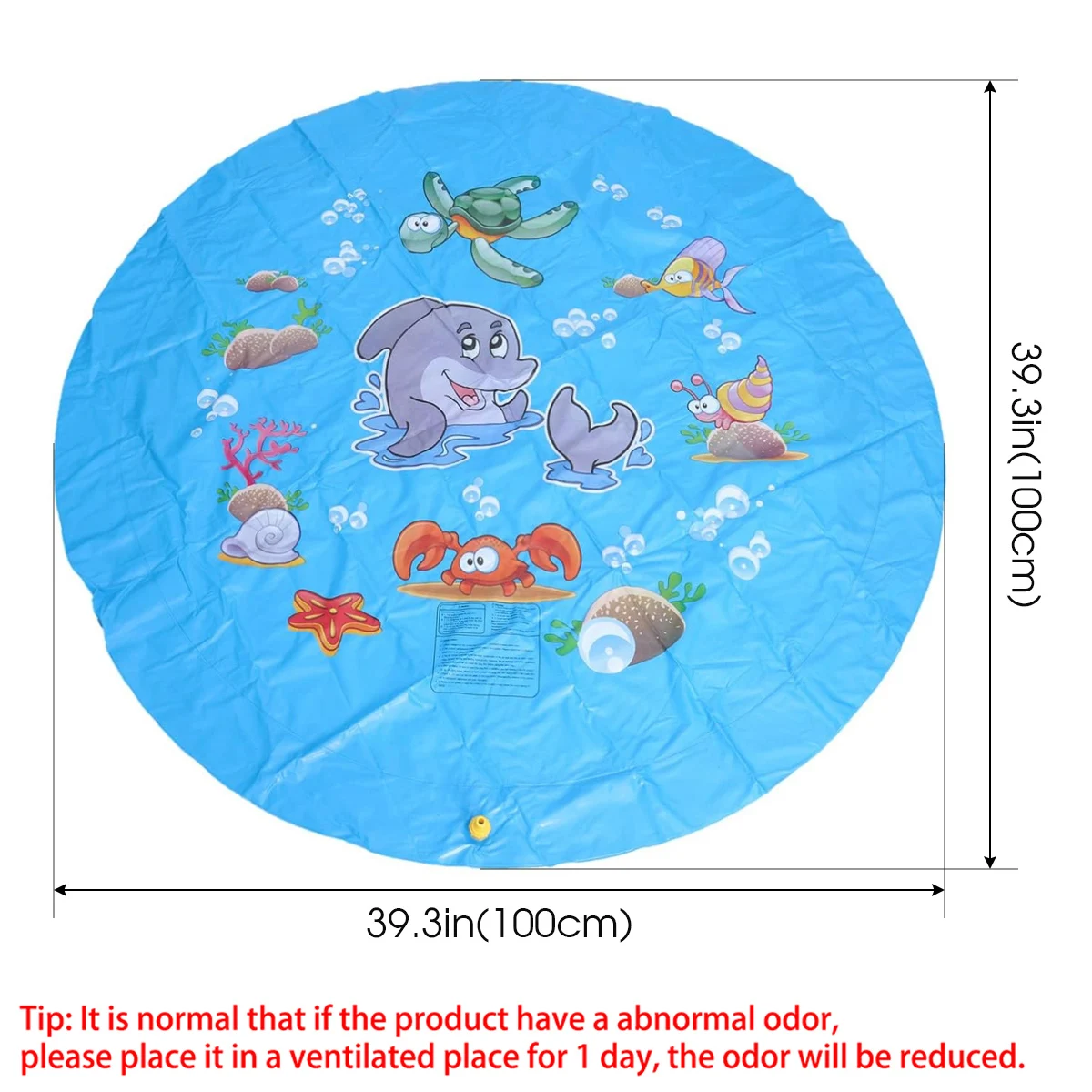 100cm Summer Pet Inflatable Swimming Pool Foldable Spray Mat Dogs Cat Kids Outdoor Interactive Fountain Toys inflatable swimming pool