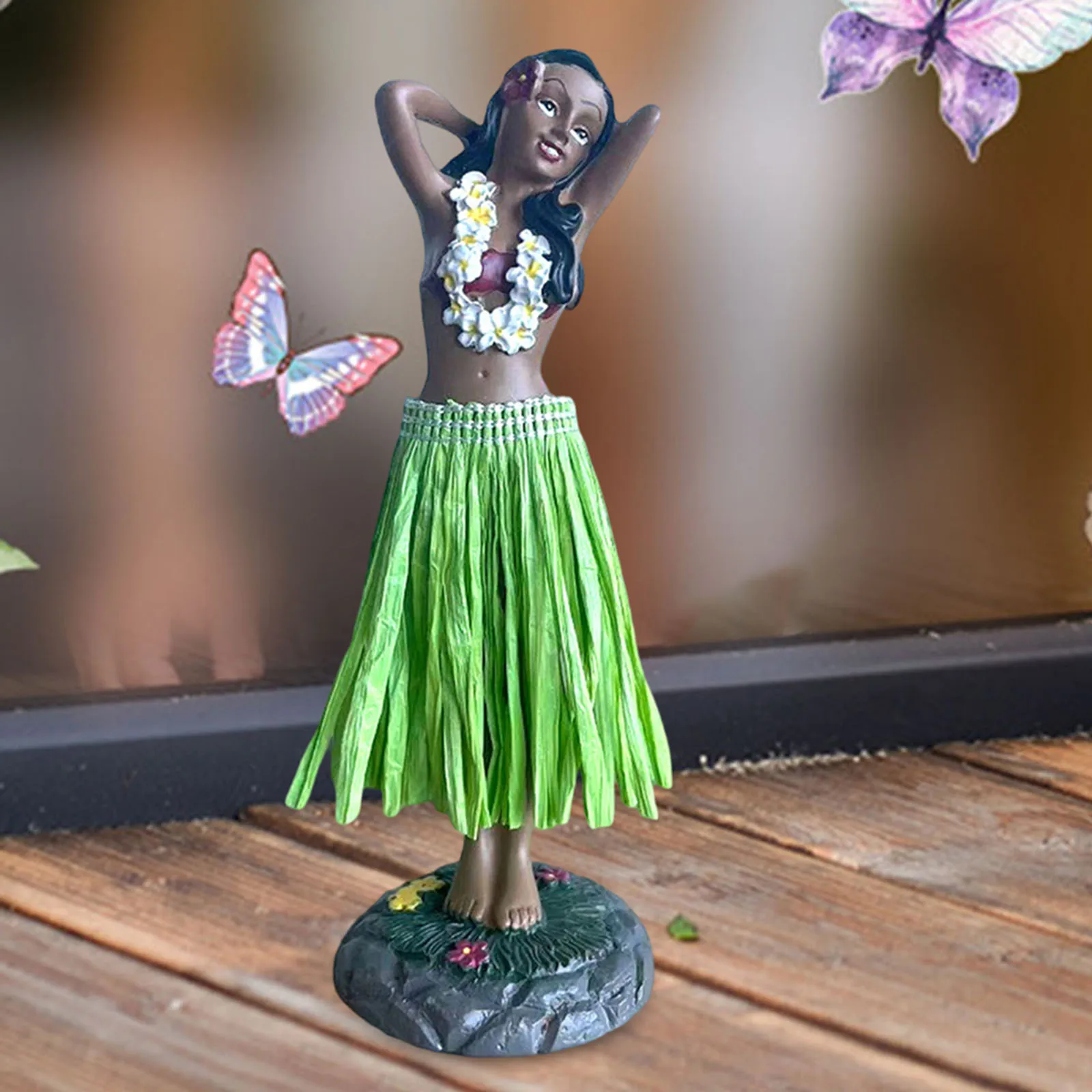Hawaiian Dancing Girl Dashboard Figurine - Decorative Collectible