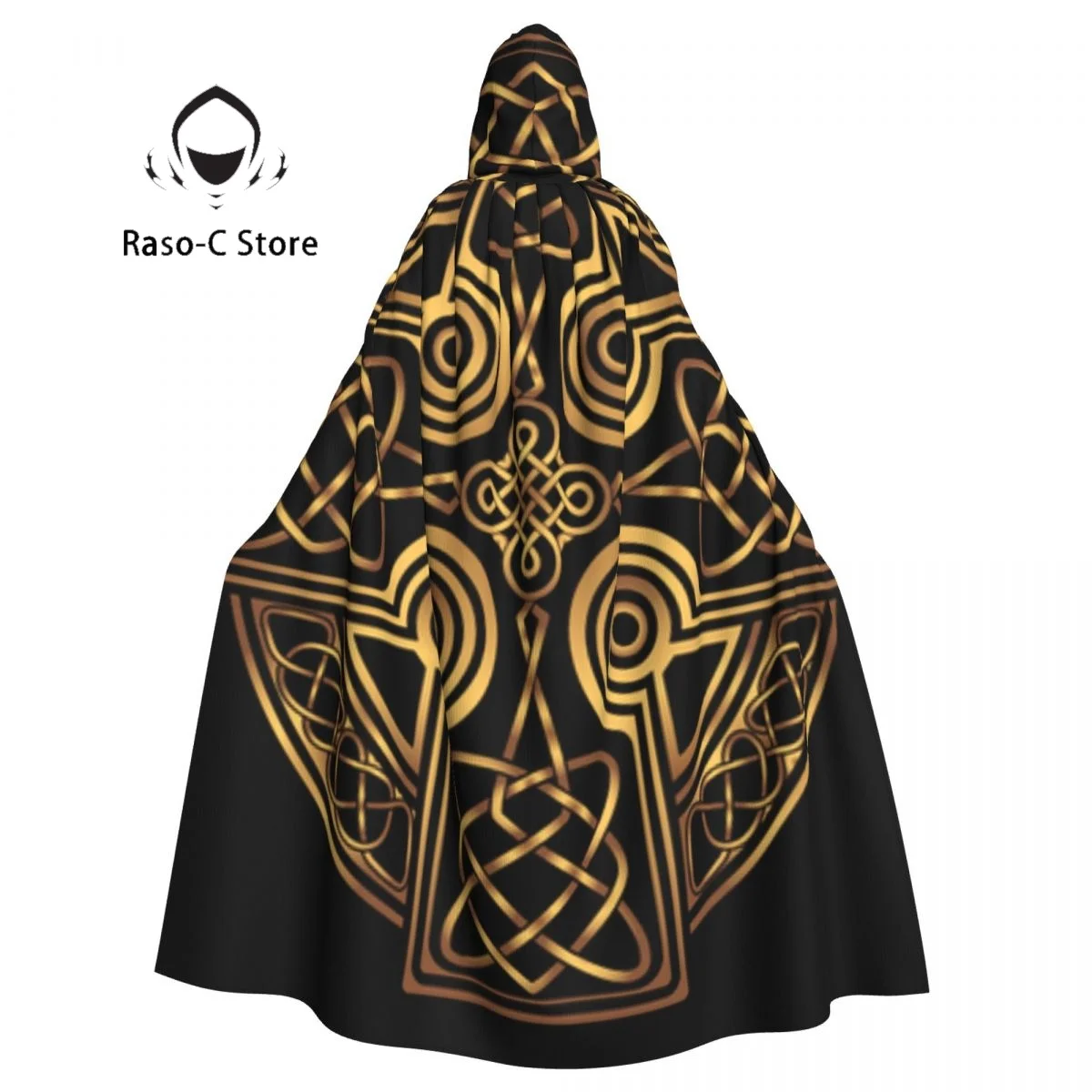 

Adult Cloak Cape Hooded Celtic Scandinavian Medieval Costume Witch Wicca Vampire Elf Purim Carnival Party