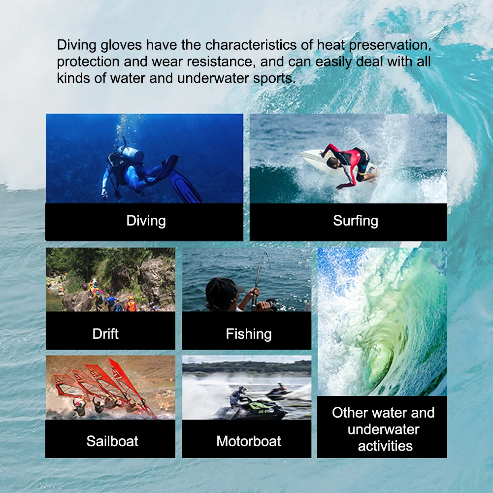 5mm 3mm Neoprene Diving Gloves For Men Women Diver Wetsuit Snorkeling Canoeing Spearfish Swimming Fins Underwater Hunting Glove 6