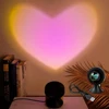 Sunset Light Love Projector Night Light Sunset Projection LED Desk Lamp Bedroom Atmosphere Rainbow Light Decorative Light 1