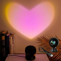 Sunset Light Love Projector Night Light Sunset Projection LED Desk Lamp Bedroom Atmosphere Rainbow Light Decorative Light 1