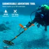 VEVOR Professional Rechargeable Metal Detector 12" IP68 Waterproof Coil 39-50 in Adjustable with LCD 7Modes for Treasure Hunting 3