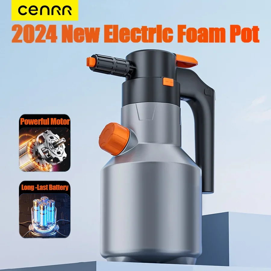CENRR 2L Electric Foam Sprayer Professional Motorized  Foam Gun Handheld Car Wash Sprayer for Car Snow Cannon Car Accessories 2